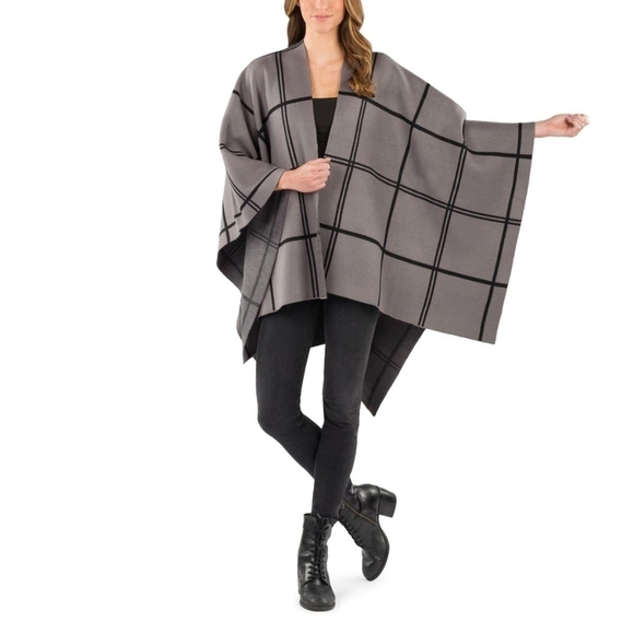 Patricia Nash Plaid Cape - Picture 5 of 8